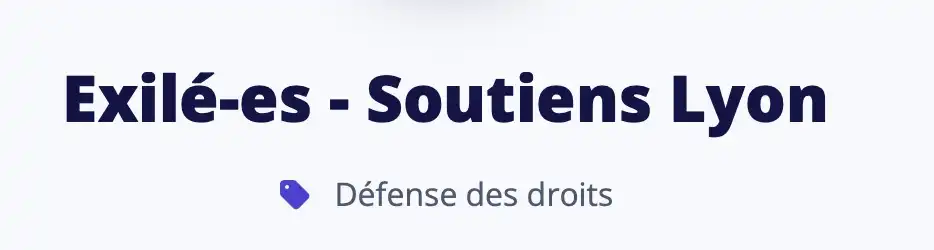 Exilés Soutiens Lyon