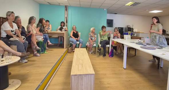 Textile 360 accueille Val'Trions visite Textile 360