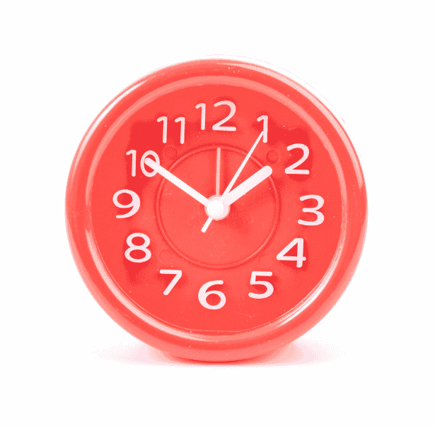horloge rouge
